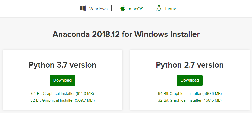 anaconda python 2 ve python 3